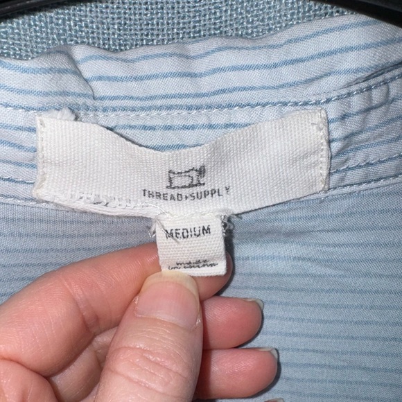 Thread & Supply Chambray Shirt Dress Medium - Picture 2 of 3